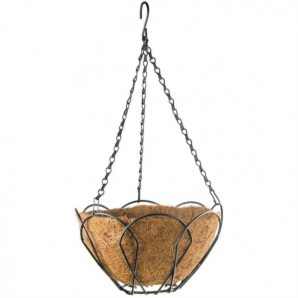 Подвесное кашпо, 25 см, с кокосовой корзиной Palisad Кашпо фото, изображение
