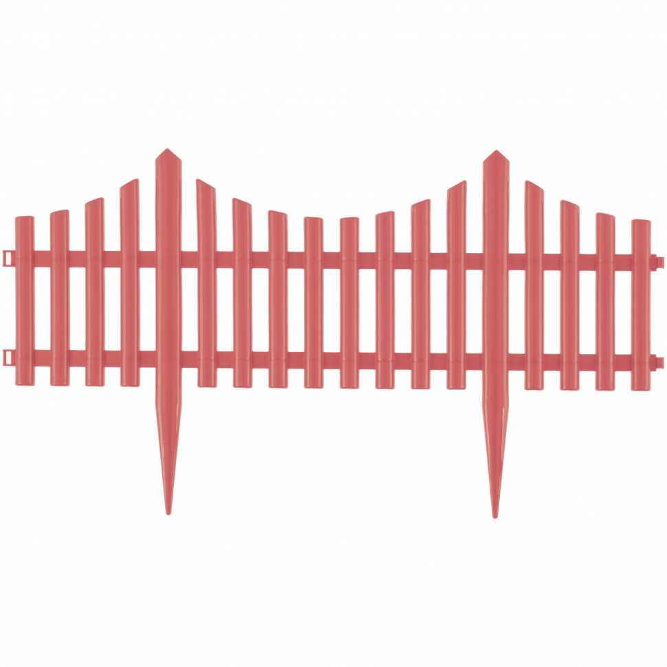 Забор декоративный "Гибкий", 24 х 300 см, коралловый, Россия, Palisad Заборы декоративные фото, изображение