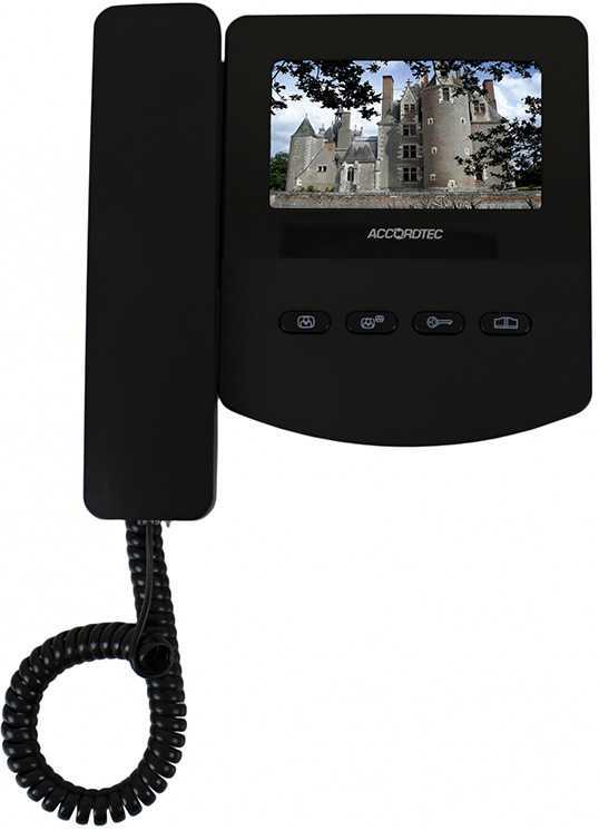 AccordTec AT-VD433C BL (AT-00735) Цветные видеодомофоны фото, изображение